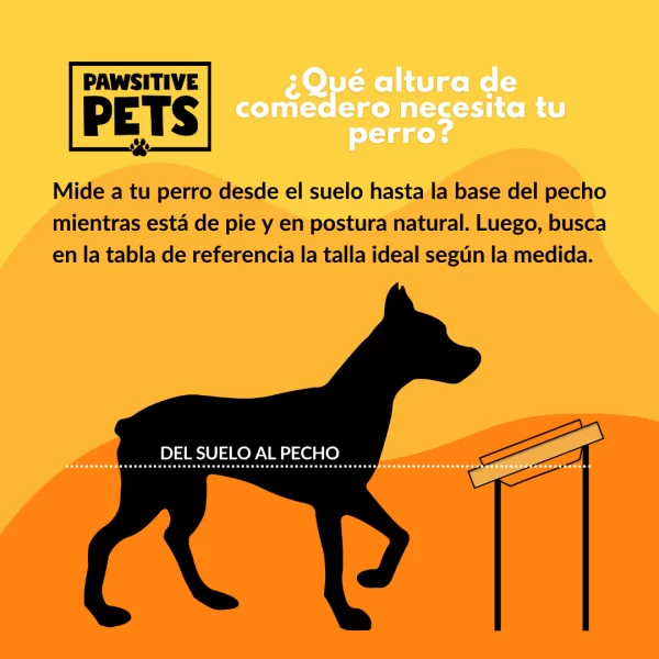 Bebedero Comedero Doble de Madera en Altura para Perros Grandes 40 cm. - Imagen 5