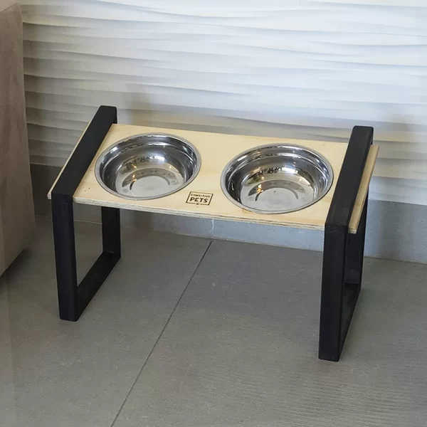 Comedero Bebedero Mascota Doble en Altura para Perros – 30 cm de Altura. - Imagen 2