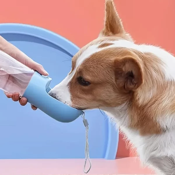 Botella Bebedero Portátil 2 en 1 Agua y Snacks para Perros y Gatos - Imagen 2